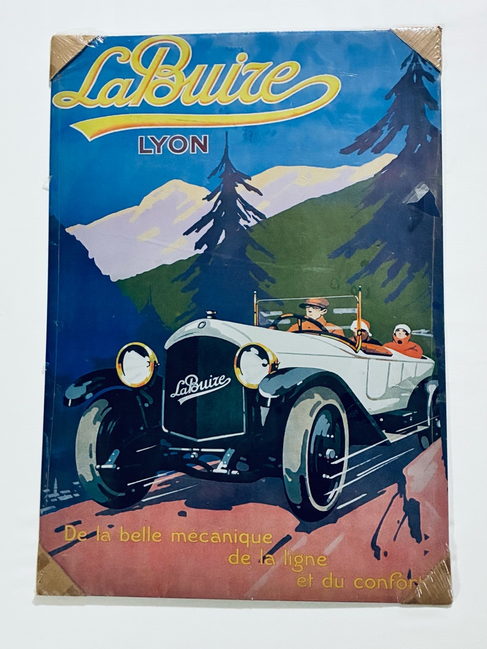 LaBuize Lyon 1920s Vintage Collectible Metal Art Print